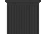 Abri de jardin métal premium avec toit plat et porte battante "Lexinton" - 5,29 m² - Gris
