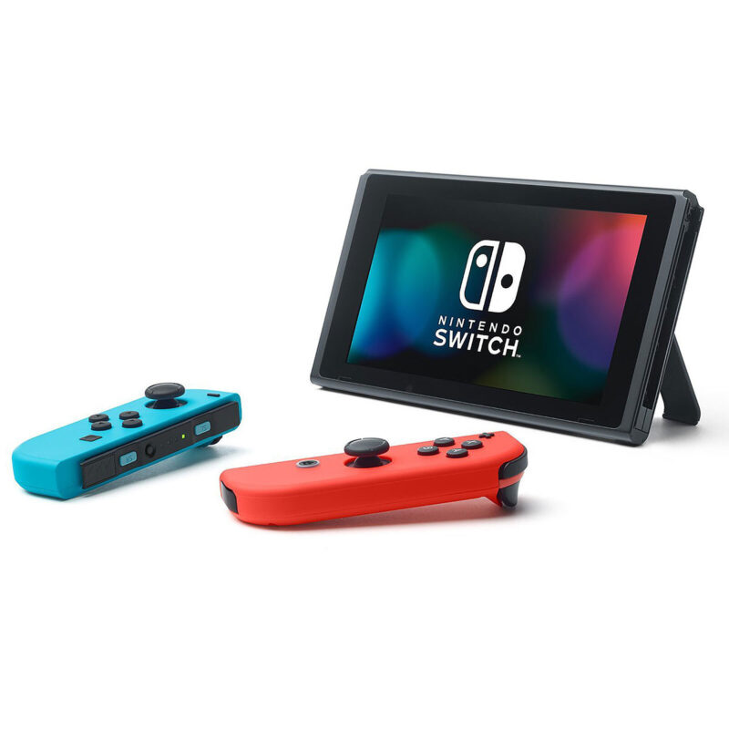 Nintendo Switch v2 + Joy-Con droit (rouge) et gauche (bleu)