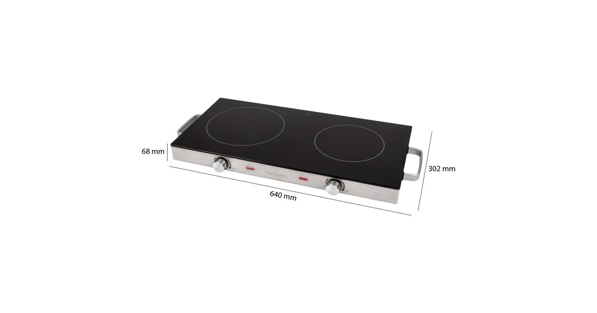 Plaque de cuisson double infrarouge PC-DKP 1211, Plaque chauffante